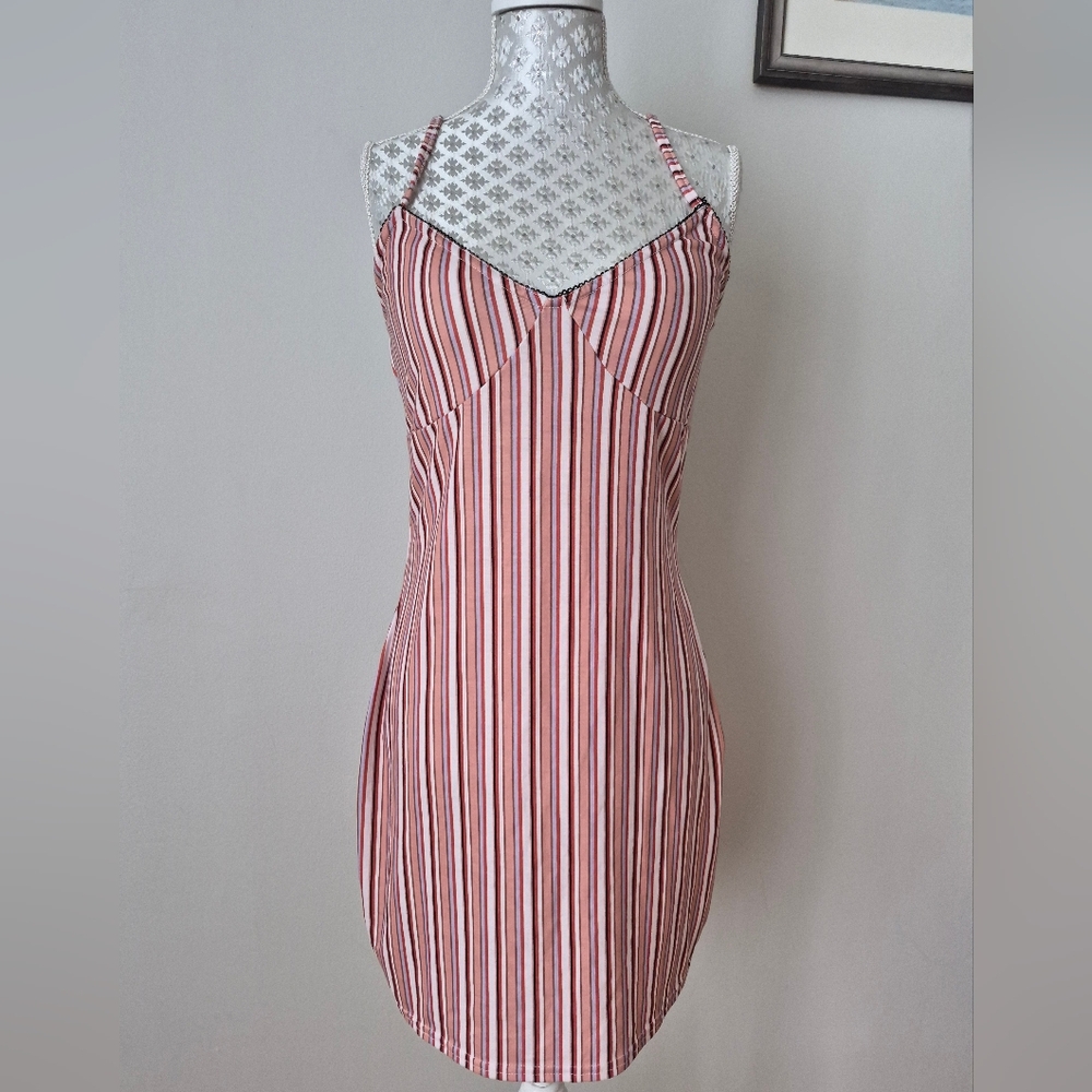 Striped  Midi Dress